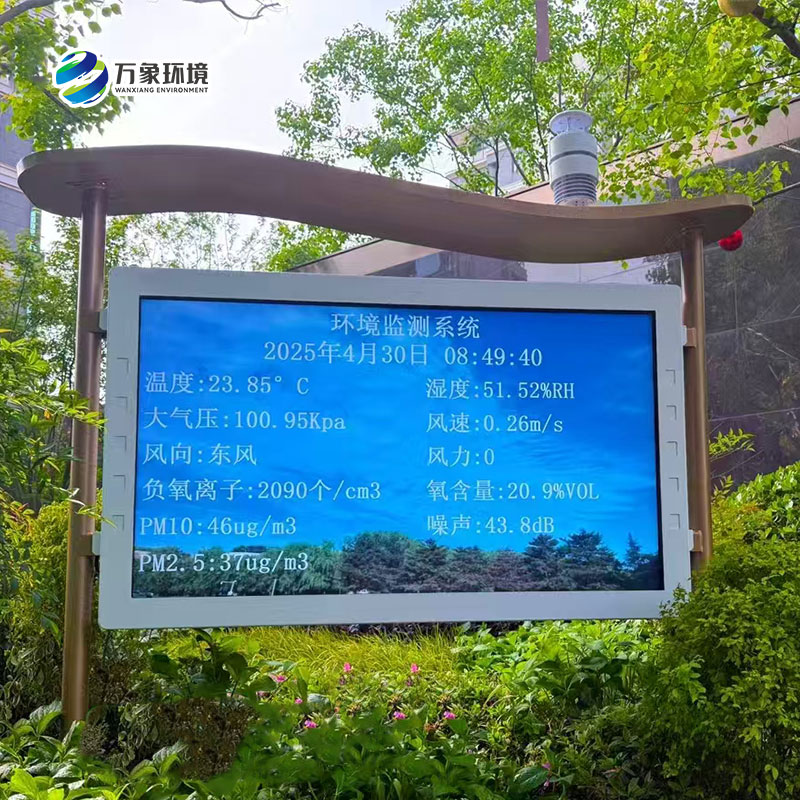 公園景區(qū)環(huán)境好壞，一體化全彩屏負(fù)氧離子監(jiān)測(cè)站來告訴你！